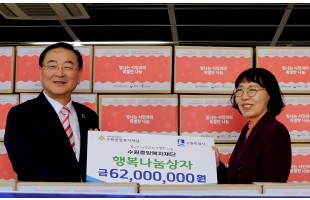 사회복지법인 수원중앙복지재단, 수원시 취약계층가정지원 행복나눔상자 전달 (수원특례시 & 수원시자원봉사센터 협력)
